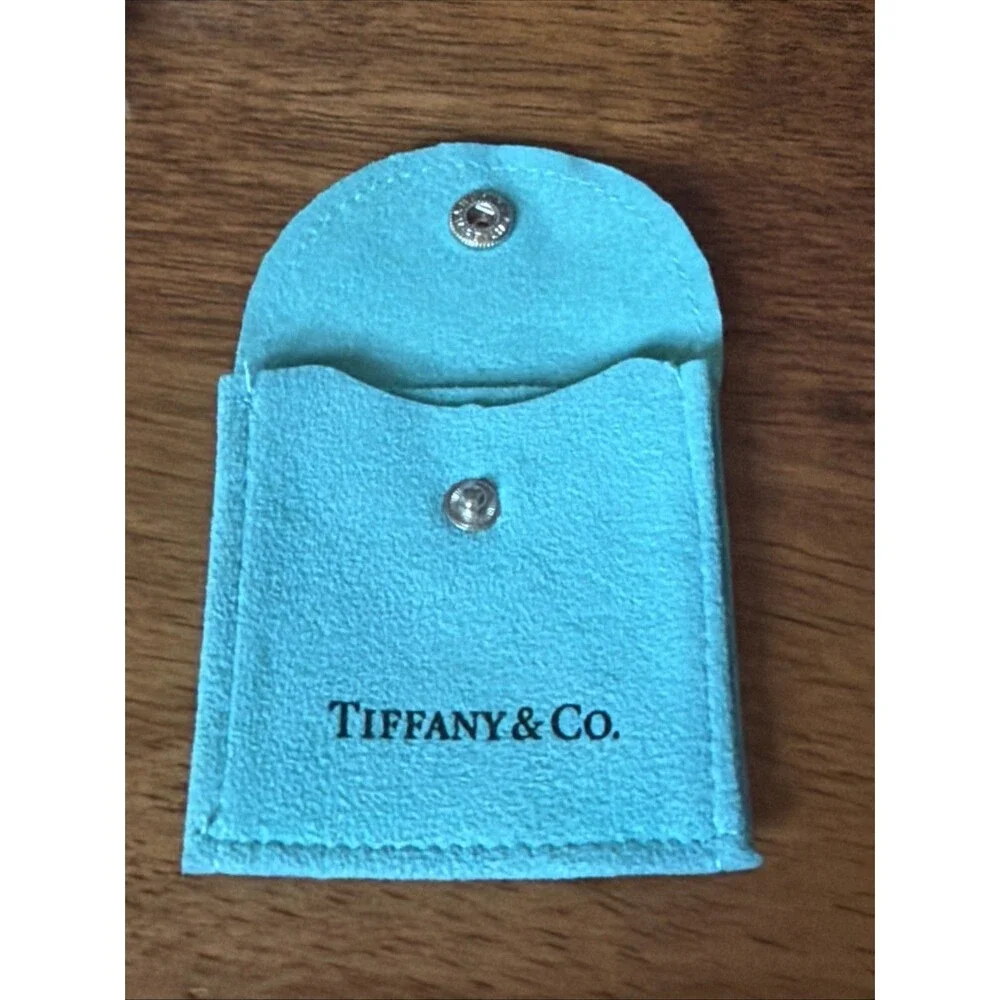 Tiffany & Co Empty Small Blue Jewelry Pouch